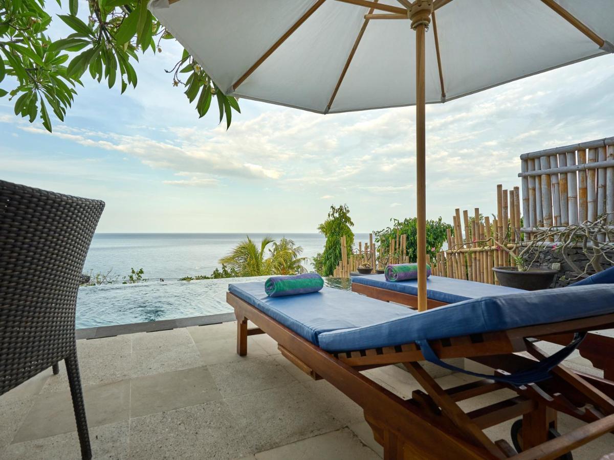 Villa Mimpi Manis Infinity Pool&180°Ocean View Amed Exteriör bild